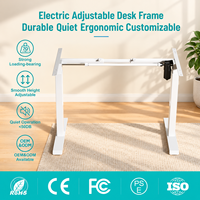 Bureau debout à 2 pieds, réglable en hauteur Bureau en forme de l