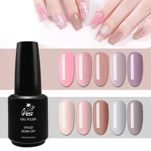 Gel esmalte de led uv, verniz de gel colorido de alta qualidade, garrafa de vidro de 15ml, esmalte de unha