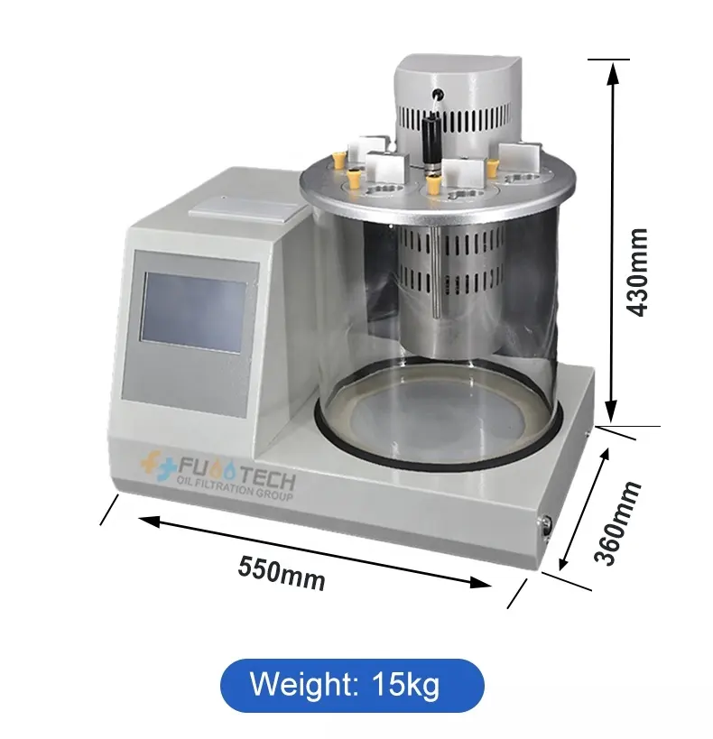 Fuootech GB/T265 ASTM D455 lab viscometro automatico tester di viscosità cinematica