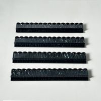 U.Fun Premium – Ensemble de 4 supports de Mahjong en acrylique noir de 20 pouces, édition limitée Noël, avec charnières magnétiques et design festonné blanc nacré