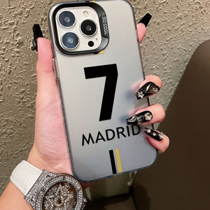 Funda Protectora para Teléfono con Diseño de la Número 7 del <span class=keywords><strong>Madrid</strong></span>, en TPU, con Pintura UV Mate, Resistente a Golpes, para 12/13/14/15/16/17 - Product Image 5