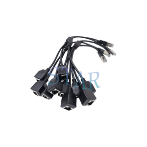 Özel RJ45 Mini Metal 8 Pin 1 2 çift dişi güç Poe adaptörü kablo demeti - Product Image 2