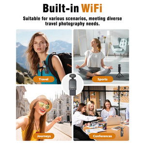 กล้องถ่ายภาพแบบพกพา 1080p เซ็นเซอร์ CMOS ไวไฟ คลิปหนีบสำหรับบันทึกภาพกีฬากลางแจ้ง ไม่มีหน้าจอสัมผัส รองรับการถ่ายภาพกลางคืน - Product Image 5