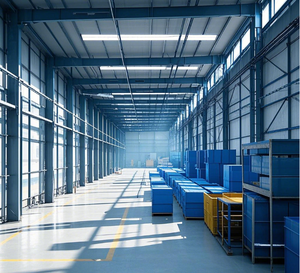 Magazzino Prefabbricato in Struttura d'Acciaio Pesante con Costruzione in Acciaio al Carbonio - Product Image 3