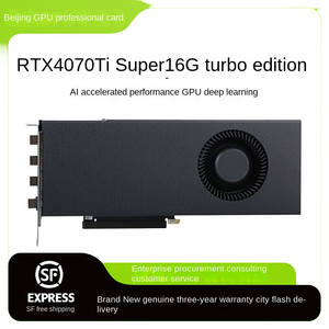 การ์ดจอรุ่นใหม่สำหรับมืออาชีพ ขนาดใหญ่ สำหรับ RTX4070TiSuper 16GB พร้อมพัดลมระบายความร้อน สำหรับเวิร์กสเตชัน การ์ดจอ RTX4070TiSuper G - Product Image 2