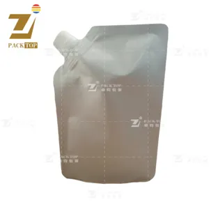 Boquilla de papel de aluminio de grado alimenticio, bolsa de embalaje para bebidas, bolsas con caño personalizado