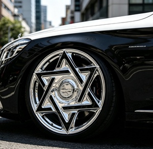 Jantes en alliage forgé monobloc Star Hexagram, style audacieux pour voitures tuning et modèles personnalisés - Product Image 4