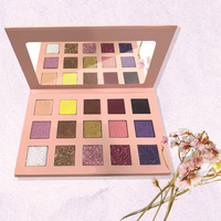 Palette de fard à paupières, maquillage personnalisé avec logo privé, 15 couleurs, haut pigment rose OEM