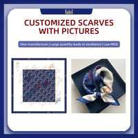 Foulards en Soie Imprimés Sur Mesure, Forme Carrée, Conception à Impression Numérique, Type Sport, Vente en Gros