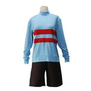 Prototipo Cosplay <span class=keywords><strong>Undertale</strong></span> da donna missione Frisk Chara tuta Halloween gioco Cosplay per Chara vestiti con top e pantaloncini - Product Image 2