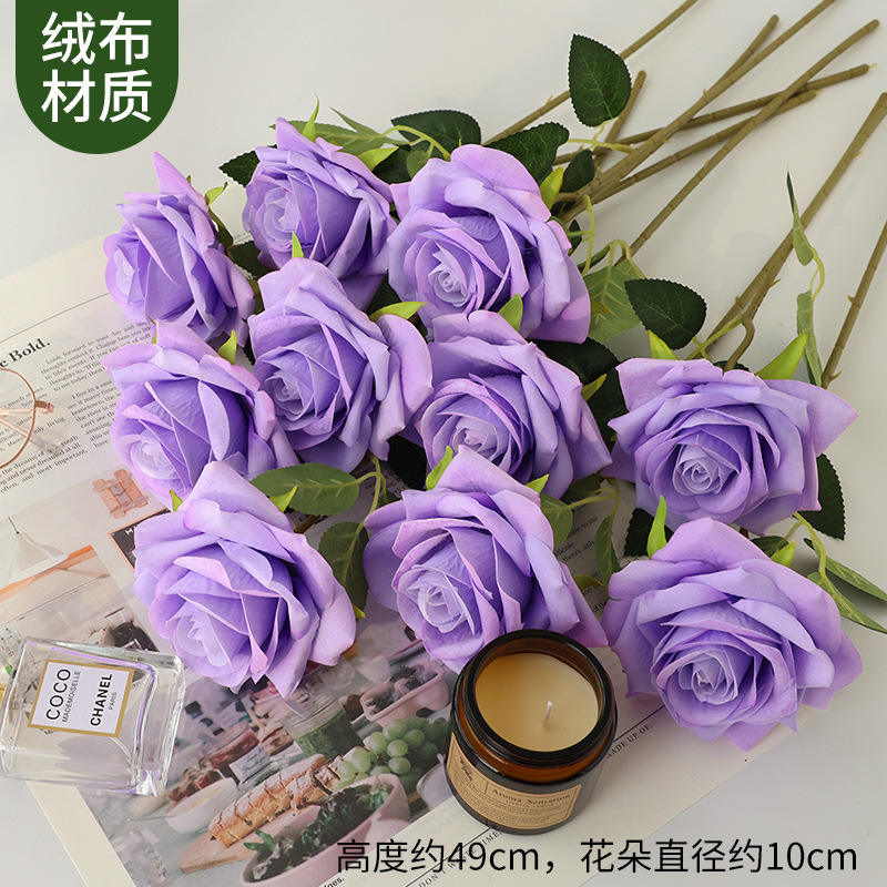 1 tallos de noble consorte rosa en púrpura