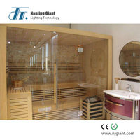 Sauna avec gaine, câble à fibre optique, lampe étoile en cristal, kit d'éclairage