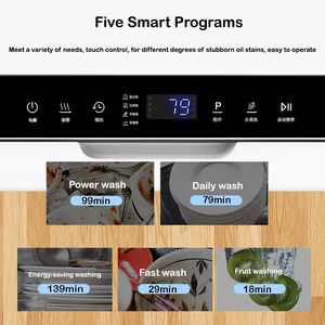 <span class=keywords><strong>Lave</strong></span>-<span class=keywords><strong>vaisselle</strong></span> de comptoir <span class=keywords><strong>Lave</strong></span>-<span class=keywords><strong>vaisselle</strong></span> portables avec réservoir d'eau intégré de 4,<span class=keywords><strong>5</strong></span> L Fonction de séchage à l'air 360 °   Mini <span class=keywords><strong>lave</strong></span>-<span class=keywords><strong>vaisselle</strong></span> à double bras de pulvérisation - Product Image 5