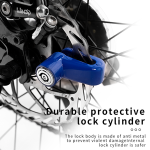 Antivol de <span class=keywords><strong>moto</strong></span> 3 couleurs pour scooter et vélo, <span class=keywords><strong>disque</strong></span> de frein de sécurité antivol avec clé - Product Image 5