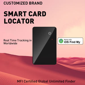 <span class=keywords><strong>Tarjeta</strong></span> de Batería Recargable Inalámbrica con Certificación MFI para iOS, BLT 5.2 Global Track, Cartera Inteligente Ultrafina y Localizador de Pasaportes - Product Image 1