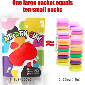 ดินปั้นแห้ง 500 กรัม สำหรับเด็ก 45 สี ขายตรงจากโรงงาน ปลอดสารพิษ ปลอดภัยสำหรับการเล่น งานฝีมือทำเอง - Product Image 4