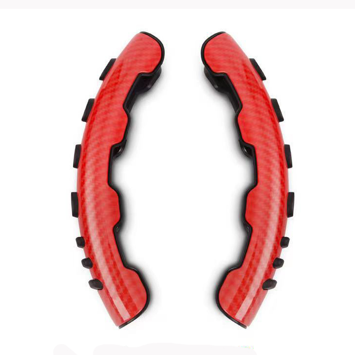 Паттерн углеродного волокна non-slip карты ручной массажная подушка силиконовые частицы предотвращают скольжение рулевое колесо крышка усилителя