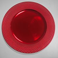 Assiette de présentation ronde en plastique de style Instagram, vintage européen, luxe léger, pour banquets d'hôtel, mariages, et rangement de bijoux et de graines de melon