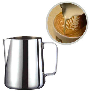 0.3-0.6L En Acier Inoxydable Pichet Pull Fleur Tasse Café Mousseur À <span class=keywords><strong>Lait</strong></span> Latte Art <span class=keywords><strong>Lait</strong></span> Mousse Outil Coffeware - Product Image 5
