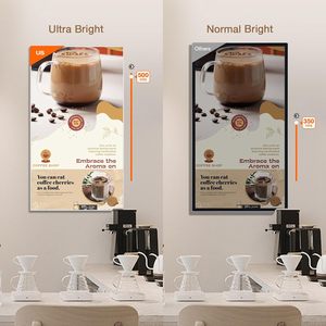 700nits Wall Mount hiển thị thương mại <span class=keywords><strong>LCD</strong></span> <span class=keywords><strong>Monitor</strong></span> Slim Fit không khung Android đa chức năng màn hình quảng cáo IP65 SDK kỹ thuật số - Product Image 4