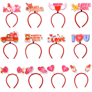 Diadema Romántica con Corazón Rojo para el Día de San Valentín, Accesorios para <span class=keywords><strong>Fotos</strong></span> de Fiesta, Decoración de Boda - Product Image 1