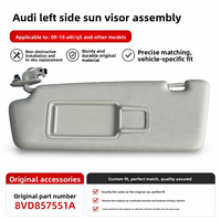 Pare-soleil automobile gris côté conducteur gauche compatible avec Audi A4L A5 A1 A3 Q3 Q5 2009-2018 Pièce détachée