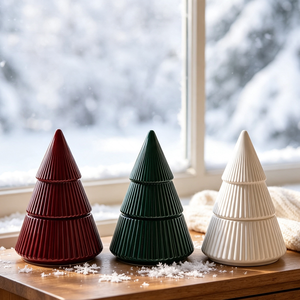Pot à <span class=keywords><strong>bougie</strong></span> en verre de 8 oz en forme de sapin de Noël, vide, pour bougies de Noël, récipient de luxe en verre pour bougies, pour la décoration de la maison et les cadeaux de Noël - Product Image 3
