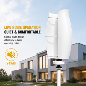 Éolienne silencieuse Tulip R&X RX-TL 5KW 10KW 20KW 30KW sans engrenages, faible bruit, blanche, 48V-220V pour zones résidentielles urbaines - Product Image 3