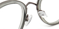 TOP556 Montura de gafas de acetato de oro ovalado de moda, gafas ópticas Retro, gafas graduadas para miopía de colores, gafas de diseñador