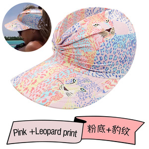 Casquette <span class=keywords><strong>de</strong></span> soleil unisexe respirante imprimée à large bord, protection UV, visière ouverte pour l'été, la plage, la natation, utilisation toutes saisons - Product Image 6