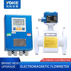 Electromagnetic Flowmeter Naoh Liquid Caustic Soda Electromagnetic Flow Meter Acid Alkaline Liquid Magnetic Flowmeter