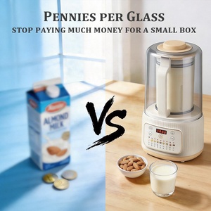 Máquina Eléctrica Automática para Hacer Leche de Almendras y Avena para Uso Doméstico, Máquina para Hacer Leche de Frutos Secos OEM con Autolimpieza y Diseño Desmontable - Product Image 3