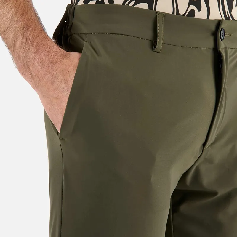 Personalizado de alta calidad ligero Casual transpirable hombres llano Golf Slim-Fit recto Jogger pantalones protección solar pantalones de Golf