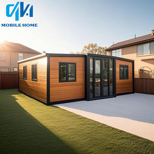 耐久性のある拡張可能なコンテナハウス20ft 30ft 40ftPrefab折りたたみ式モバイルホーム1 2 3ベッドルームモダンデザイン - Product Image 1