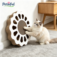 Grattoir en carton ondulé durable et écologique en forme de labyrinthe pour chat, avec balle, vente en gros