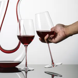 Commercio all'ingrosso 500ml vino rosso bicchieri di cristallo senza piombo vinos tyglass bicchiere di vino calici per la festa