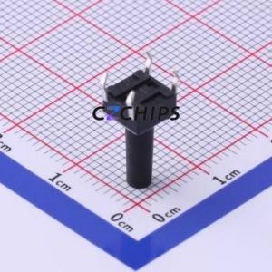 UK-B0202-G13.5-250 Tactile Switch Through hole-4P,6x6mm Switch Single Pole Single Throw Round Button 2.5N Through Hole - Product Image 2