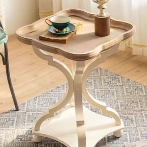 <span class=keywords><strong>Table</strong></span> <span class=keywords><strong>basse</strong></span> de salon de style antique industriel, en <span class=keywords><strong>bois</strong></span> <span class=keywords><strong>massif</strong></span>, avec pieds blancs, <span class=keywords><strong>table</strong></span> <span class=keywords><strong>basse</strong></span> ronde vintage en <span class=keywords><strong>bois</strong></span> vieilli - Product Image 2