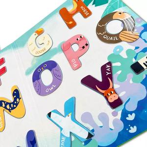 Libro Puzzle Magnetico Ecologico per Bambini con Design a Forme Moderne, Tema Animali e Lettere Maiuscole - Vendita Calda 2022 - Product Image 5