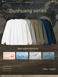 Camisetas Básicas de Manga Larga para Hombre, 225g, Teñidas con Hilo, 100% Algodón, Logotipo Personalizado, Ecológicas, Antibacterianas, Ropa de Otoño - Product Image 3