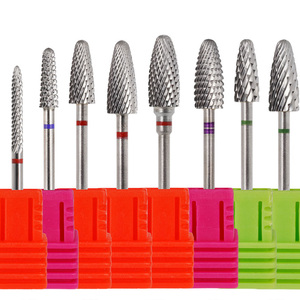 Fraise à ongles professionnelle en carbure de tungstène à coupe croisée de 3/32 po pour nettoyage des cuticules, embouts électriques pour manucure et pédicure en salon - Product Image 3