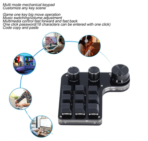 9-Tasten Gaming Keypad Mechanische Einhändige Tastatur und Makro-Drehknopf Mini RGB Mechanische Tastatur - Product Image 6