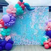 Panel de Pared de Lentejuelas Brillantes, Fondo Personalizable para Escenarios de Boda, Panel de Lentejuelas para Pared, Paneles de Lentejuelas de Espejo 3D al por Mayor, Elite