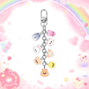 Nuovo Portachiavi in Acrilico Ecologico con Personaggi dei Gruppi K-pop: Bangtan Boys, Riize, ZB, Atee, Twice, Itzy, Ive, Illit, Stray Kids - Product Image 3