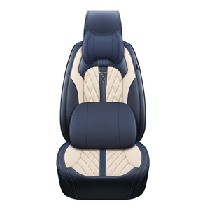 Il seggiolino auto di lusso <span class=keywords><strong>in</strong></span> <span class=keywords><strong>pelle</strong></span> 2025 Napa copre una vestibilità personalizzata di fascia alta per Toyota/Honda/Hyundai Set completo - Product Image 3