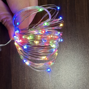 1m 2M 3m Cổ Tích chuỗi đèn <span class=keywords><strong>flash</strong></span> mini LED Đồng ánh sáng đầy sao cho đám cưới giáng sinh bao bì trang trí pin Powered - Product Image 3
