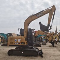 Excavatrice sur chenilles Sany SY75C d'occasion, 7,5 tonnes, grande pelle hydraulique, excavatrice SANY d'occasion à vendre