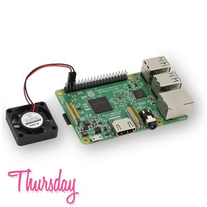 Ventilateur Raspberry Pi 30x30x10mm DC 5V 12V, double ventilateur de refroidissement avec dissipateur thermique pour processeur, roulement à billes, faible bruit 18dba - Product Image 2