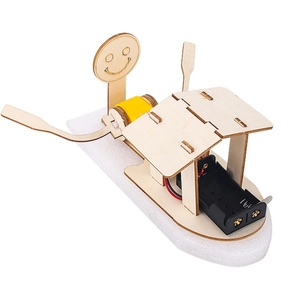 OKYN-G5461 Kit Electrónico de Madera para Construir un Bote con Toldo, Proyecto Científico para Niños - Product Image 1