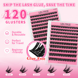 Pestañas Postizas Abonie, 10 Filas, Sin Pegamento, Autoadhesivas, Libres de Crueldad, Para Uso Diario - Product Image 3